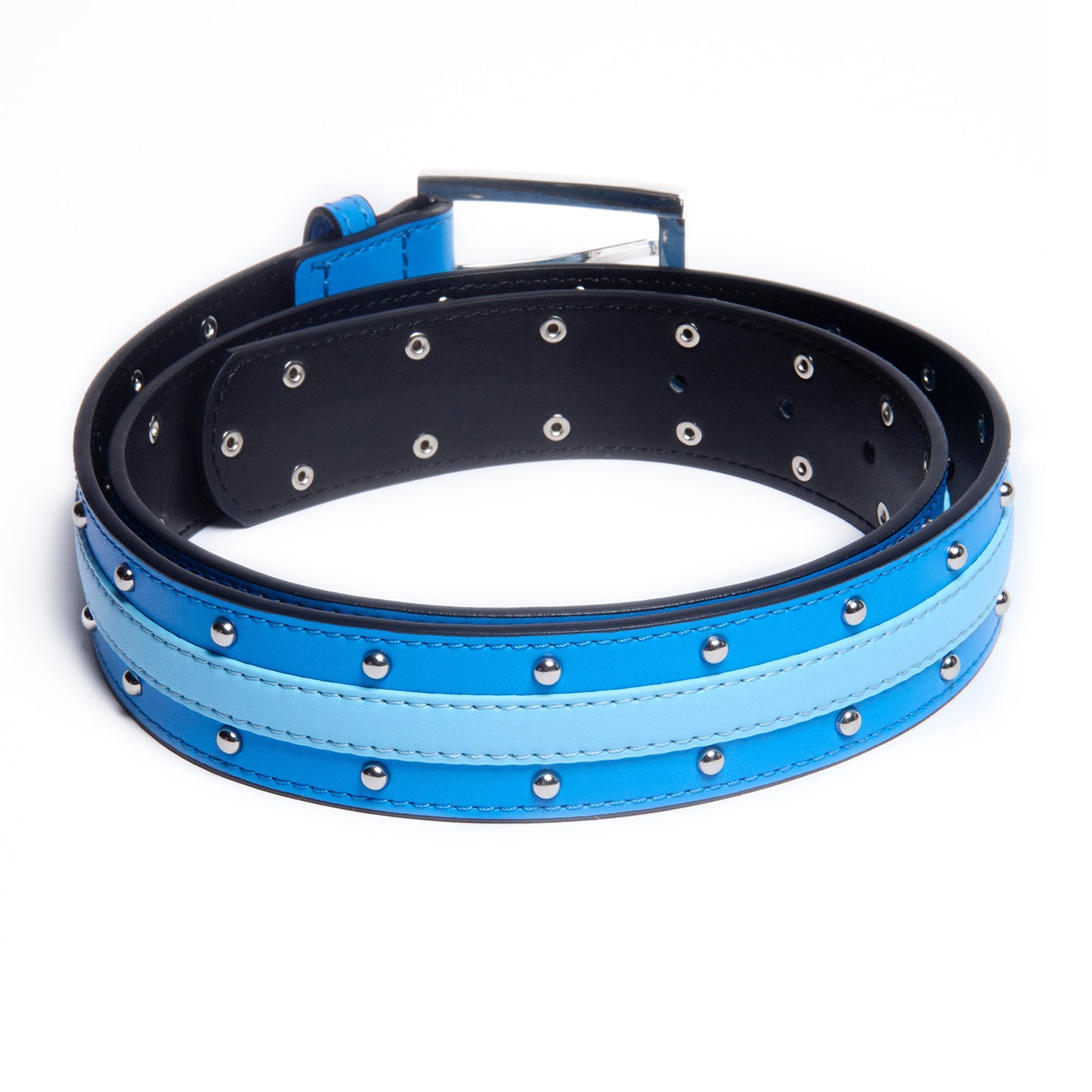 Blue Studded Belt